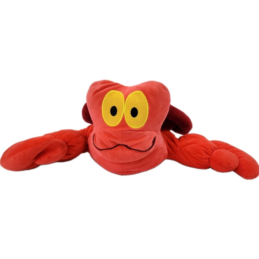 Disney Princess Sebastian Crab Plush Pillow Large Little Mermaid Stuffed Animal